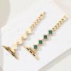 Apple Watch Ultra Band 49 мм Emerald Chain 45 мм 42 мм 44 мм Женские часы из нержавеющей стали Iwatch Series10 46 мм 9 8 7 6 se 5 4 3 41 мм 38 мм