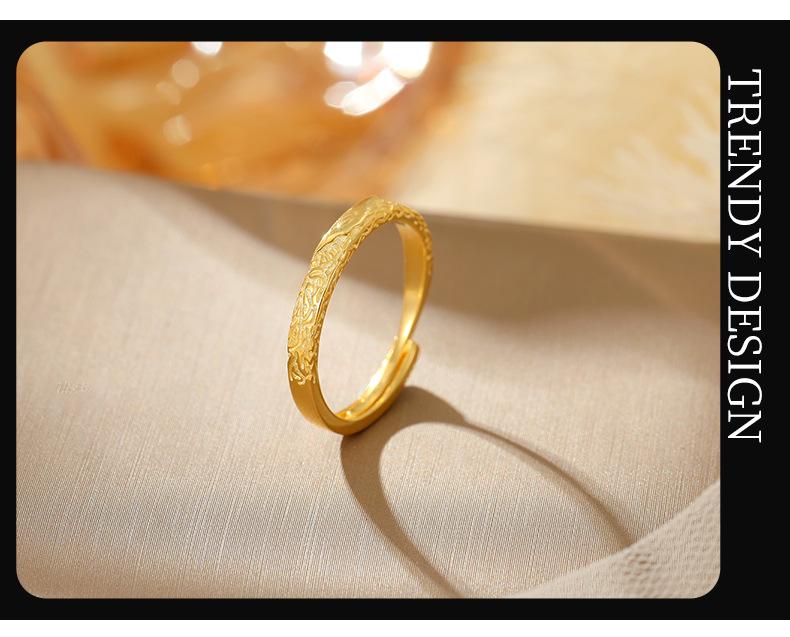 Weilan Heartbeat Кольца из серебра 925 пробы с нерегулярной текстурой для пар - Уникальный дизайн в виде баньянового дерева