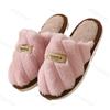 Fashion Couple Cotton Slippers Autumn Winter Indoor Non-slip Fashion Men Home Shoes Lightweight Comfort Soft-sole Warm Women Plush Shoes