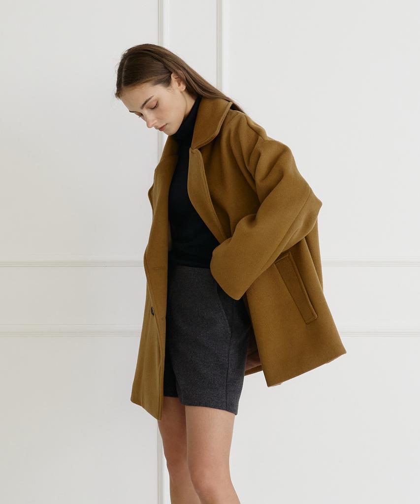 Bibyseob Double Wool Coat Camel [T44]