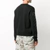 Off-White Пуловер с логотипом в диагональную полоску, мужские топы, черный OMBA025F20FLE0011001