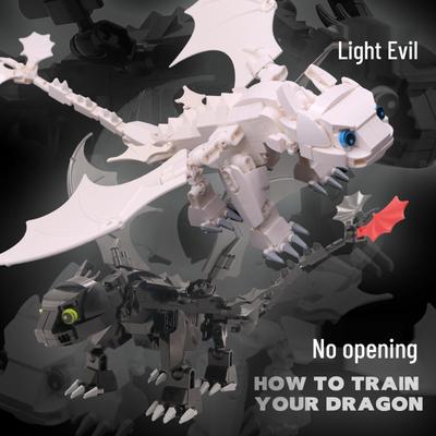 Как приручить дракона - Белая Фурия, Ночная Фурия, Беззубик Динозавр Конструктор