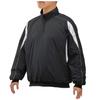 Mizuno Jacket 12JE9V32 L Baseball/Softball Half-Zip (Padded) Black/White