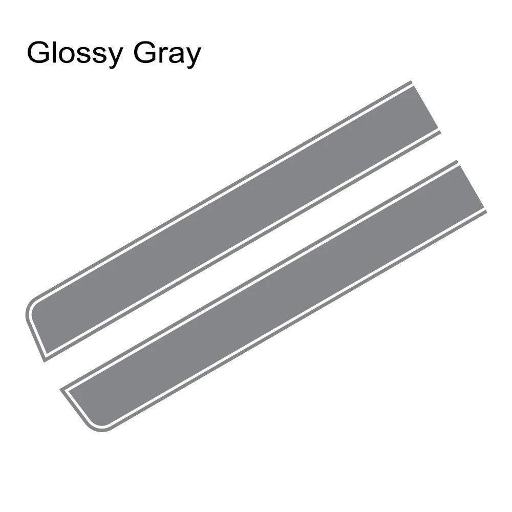 2PCS Sports Racing Car Engine Hood Stripe Sticker Waterproof PVC Self Adhesive Auto Body Vinyl Decal Car Decoration Accessories
