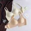 C23 Женский бесшовный поддерживающий бюстгальтер с эффектом пуш-ап - Маленькая грудь, Без косточек, Предотвращающий провисание, Фиксированные чашки