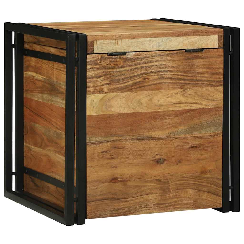 Storage Box with Lid 50 x 50 x 50 cm Solid Acacia Wood