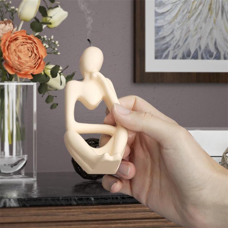 3 стиля DIY форма статуи мыслителя формы для смолы ароматерапия штукатурка бетонное ремесло