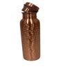 970 Ml Copper Water Bottle with Hammered Finish