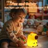 Cute Capybara Silicone Night Light Anywin Nursery Lamp 2 Levels 20 Minutes Timer Decorate Kids Living Festival Gift for Boys and Girls Orange,