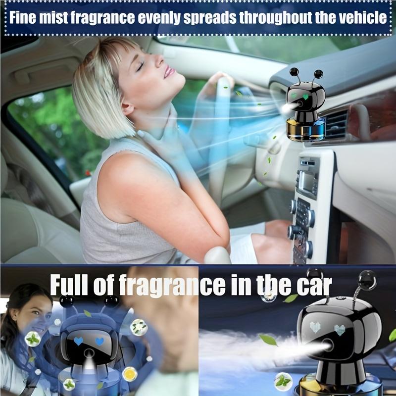 Робот Умный Автомобильный Освежитель Воздуха Старт-стоп Распыление Аромата AI Выражение Креативное Переключение USB Зарядка
