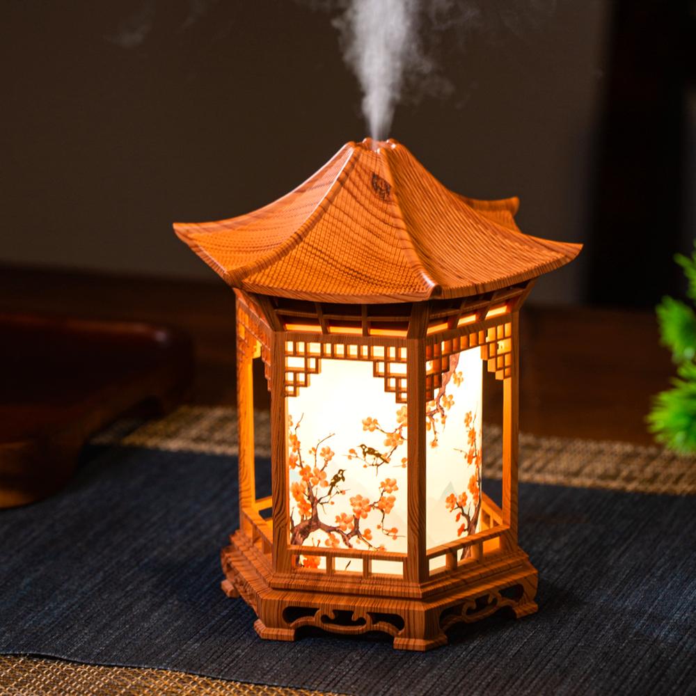 Xiaomi Chinese Style Element Pavilion Humidifier Unique Creative Decorative Night Light with Delicate Spray to Improve Air Quality