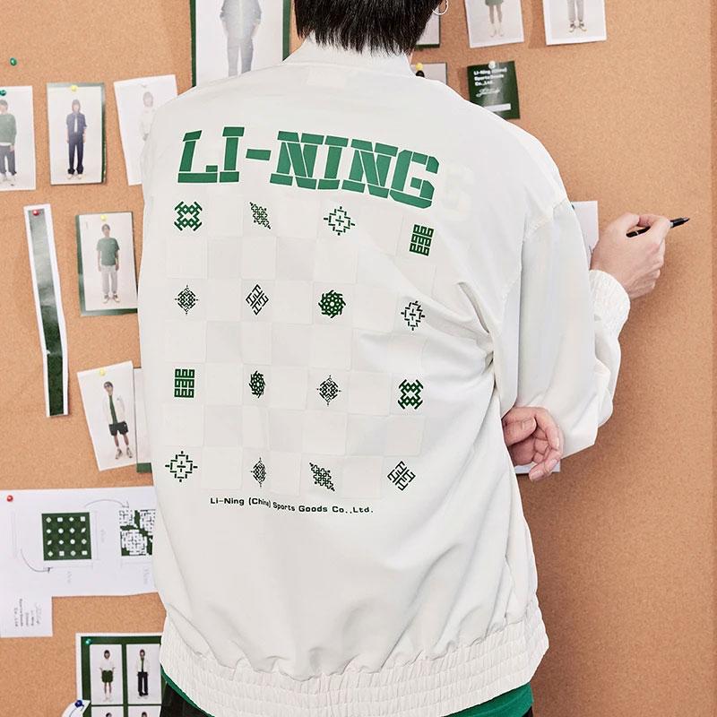 Li-Ning Повседневная куртка с буквенным принтом серии «Китайская культура», мужские куртки Off-White AJDT361-1