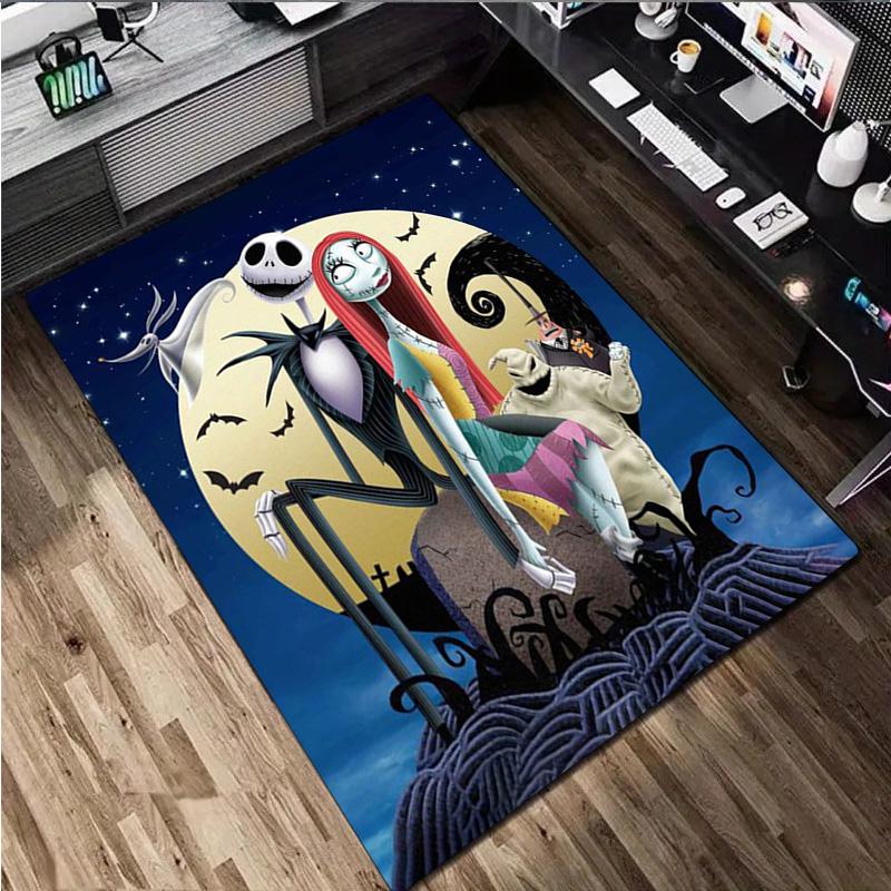 Nightmare Before Christmas Home carpet Office Decorative Carpet For Living Room Bedroom Door Mat Floor Rug Computer Chair Area Rug