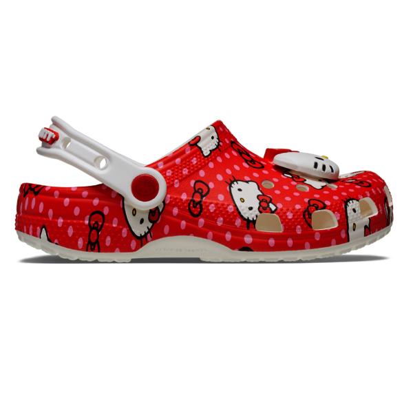 Crocs Детские персонажи Sanrio Красные Классические Клоги Детские 210576 90h Сандалии Шлепанцы Crocs Хелло Китти