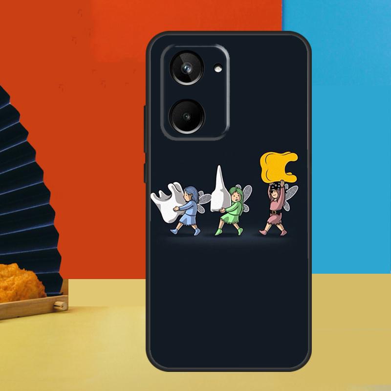 Рисунок с зубами для стоматолога Для Realme GT7 Pro GT6 10 11 12 13 14 15 Pro Plus C55 C67 C63 C61 C53 C31 C65 C71 C75 Чехол