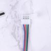 5Pcs 5050 Led Rgb Strip Light Connector 4 Pin Conductor Strip To Controller Jumper Solderless Clip On Pigtail Power Adapter
