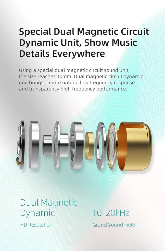 Yinyoo KZ EDX PRO In-Ear Monitor Earphones, Wired, Noise Cancelling, 2-Pin Re-cableable, Green, with Microphone