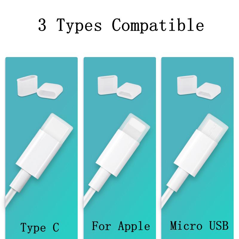 1-10PCS Universal Dust Plug Protective Cover for IOS Type C Micro USB A Male Port Data Cable Adapter Waterproof Cap Dustplugs2