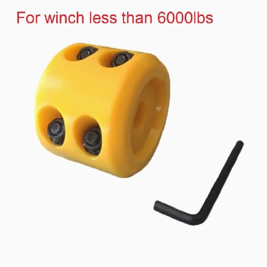 ATV winch rope rubber block protection stop guide port off-road UTV rubber plug wire traction trailer hook