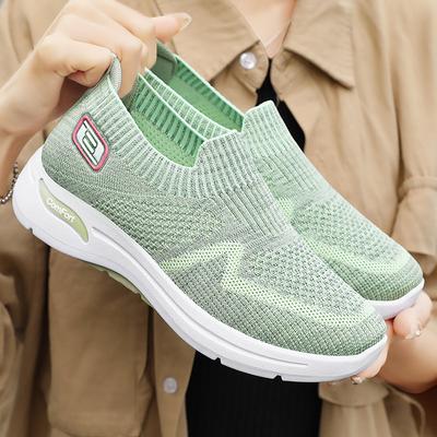 Туфли женские летние новые одинарные туфли с одной педалью ленивые туфли мягкая подошва легкие дышащие повседневные туфли импортная женская обувь