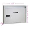 Metal Mailbox Letter Box Wall Mounted Mail Box Universal Postbox  for School Outdoor Street House