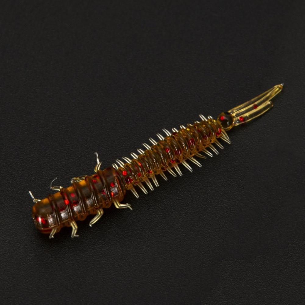 20 шт., 45 мм, мягкие приманки для ловли слизняков, искусственные приманки для рыбалки, силиконовые приманки для окуня, пластиковые приманки для ловли червя