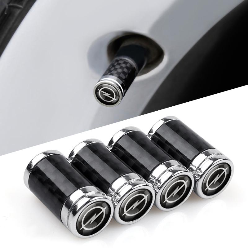 4Pcs Car Tire Valve Covers Anti-Leak Valves Decorative Accessories for Opel Astra Insoia Zafira Vectra Corsa Mokka Vivaro Meriva YU1