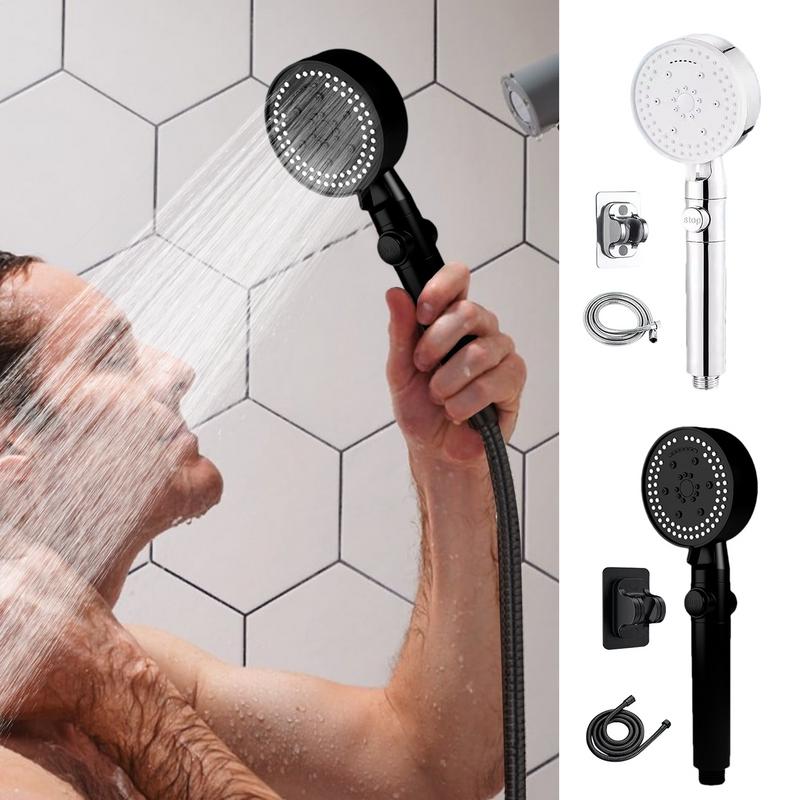 Bathroom Pressurized Hand Shower Package Accessories Shower Nozzle Large Water Output 8 Models Universal Adaptation Save Water