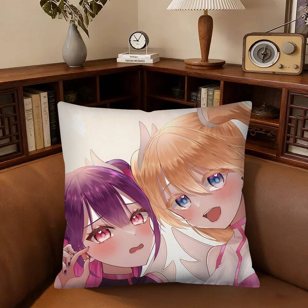 Anime Dimensional Seduction Pillow Case Fashion Square Pillowcase Bedroom Sofa Room Ins Decoration Leisure