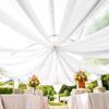 1 Panels Wedding Dress Ceiling Drapes Roof Canopy Decor Draping Fabric Chiffon Curtain for Party Ceremony Stage Hotel Decoration