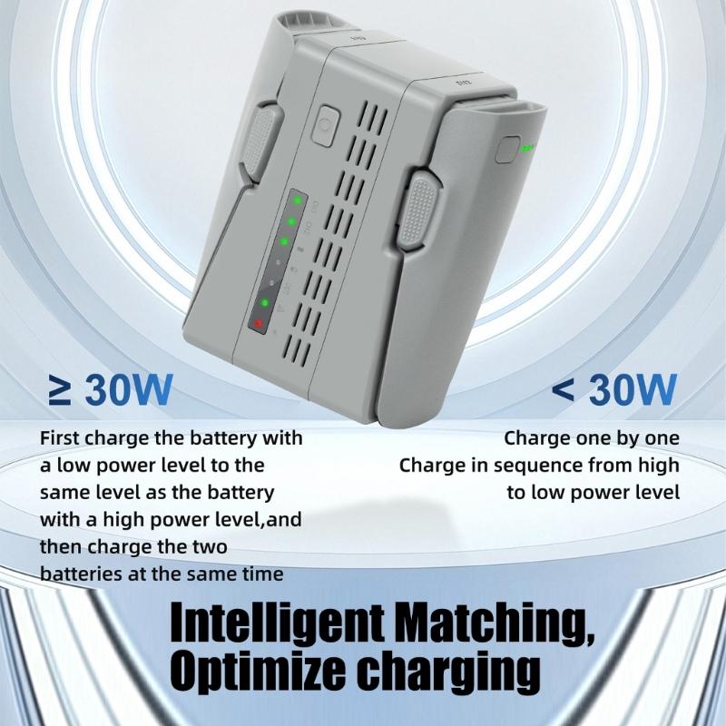Vertical Drones Battery Charging Hub Space Saving Design Intelligent Management for Neo2 Battery 2Slot Chargers forTravel
