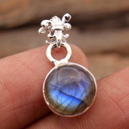 Кулон Рейки, серебряный кулон, ларимар, лунный камень, гранат, аметист, кулон из лабрадора, ювелирные изделия из стерлингового серебра 925 пробы, подарок на день матери, кулон с драгоценным камнем