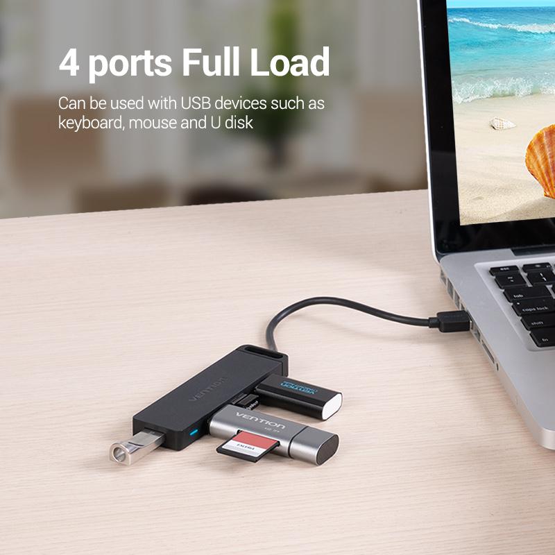 Vention USB HUB 3 0 адаптер 4 порта USB 3.0 сплиттер высокоскоростной OTG адаптер для ноутбуков компьютерные аксессуары 2.0 концентратор USB