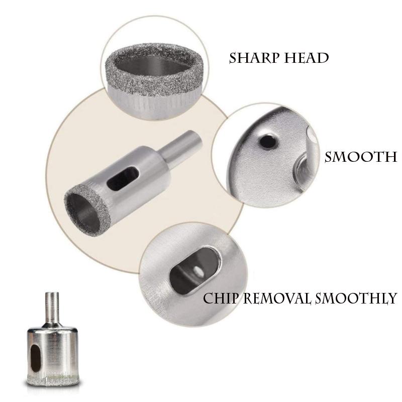 1 комплект 3-50 мм алмазное сверло с покрытием для плитки мрамора стекла керамики кольцевая пила алмазное сверло