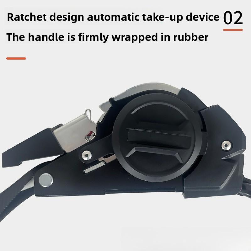 3M Auto Retractable Ratchet Tie Down Starp Belts Double Hook Universal Motorcycle Tools Convenient Fast Binding Prevent Falling
