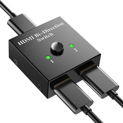 Commutateur HDMI Sunright 4K Bidirectionnel 2 Entrées 1 Sortie Plug and Play