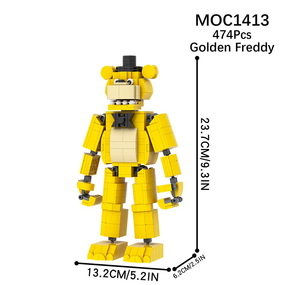 MOOXI Набор для хоррор-игры MOC Кирпичики Киносцены Фигурки медведей Строительные блоки Детские образовательные игрушки для детей Подарок на день рождения