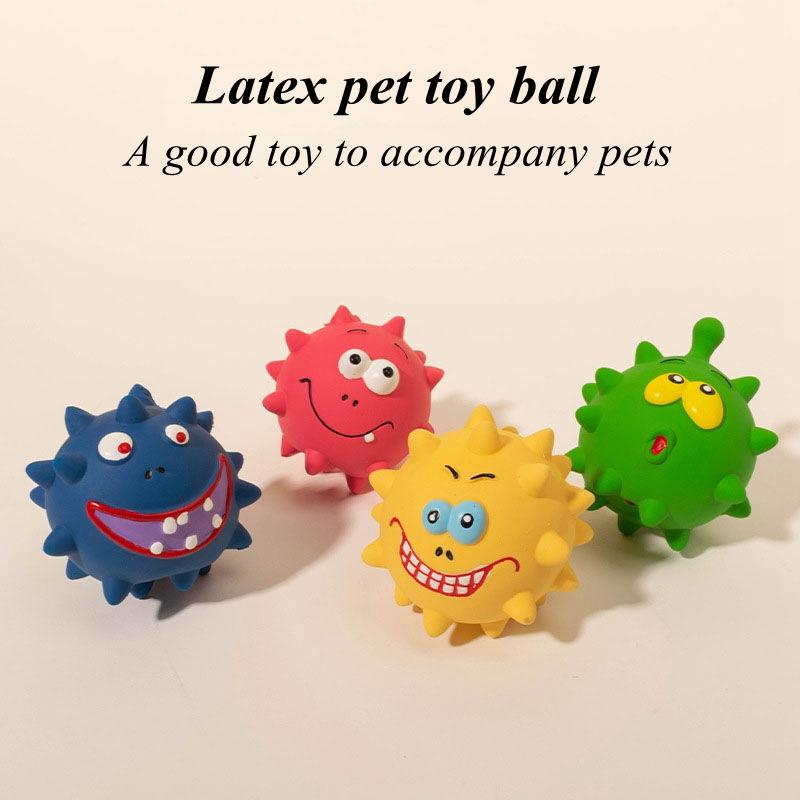 Dog Toy Cute Squeaky Pet Dog Interactive Chew Toy Puppy Bite Resistant Thorn Tooth Cleaning Toy Molar Chew Toys for Dog Supplies