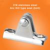 Stainless Steel Marine Hardware Concave Base Mount Deck Hinge Boat Accessories  Marine Boat