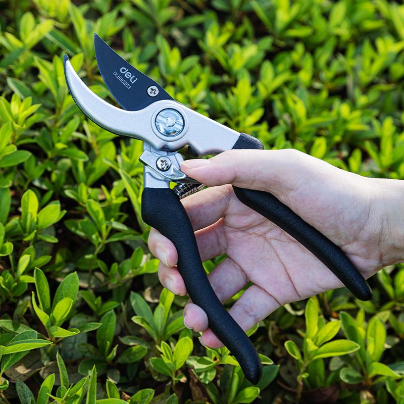 Секатор Deli Garden Pruner Ножницы для обрезки 8,5 дюймов Экономящие труд ножницы для садового инструмента Ножницы для обрезки растений Садовые ручные инструменты