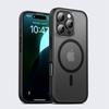KEYSION Matte Case for MagSafe for iPhone 16 Pro Max Silicone+PC Translucent Shockproof Phone Back Cover for iPhone 15 Pro Max