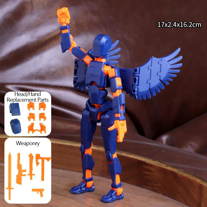 Набор фигурок, гигантский робот-меч, фигурка, напечатанная на 3D-принтере, Robo 13, игрушки для игрушек, шарнирная фигурка, коллекционный настольный компьютер