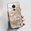 Печатный чехол для телефона Nokia C21 Capa Nokia C20 Plus Fundas Nokia C30 Чехол Мягкий силикон Черный корпус Милый Цветок Мультяшный Корпус