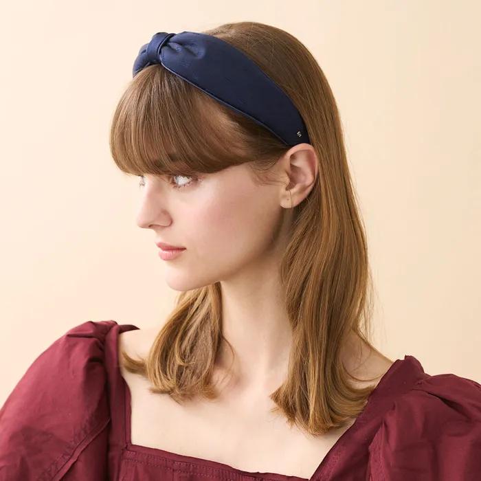 [Alexandre de Paris] Alexandra Hairband Navy 5