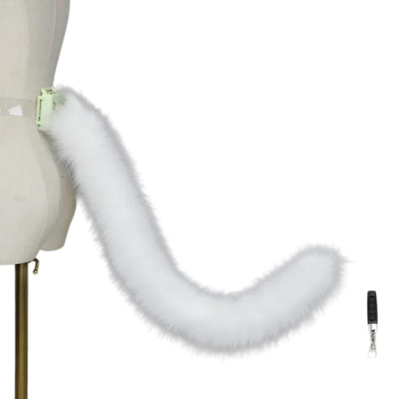 Костюмы для косплея животных Электрические подвижные Искусственный мех Кошки Лисы Хвост Пушистый хвост для вечеринки на Хэллоуин Аксессуар для костюма