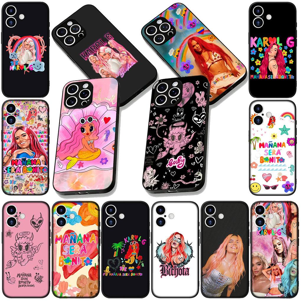 Soft Phone Cover for Apple iPhone 17 16 14 15 Pro Max Plus 15+ 16E XR ProMax Air Case Karol G Manana Sera Bonito Casing