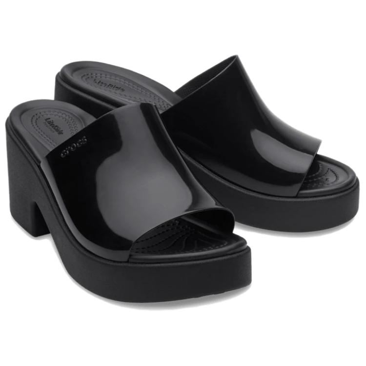 Crocs Brooklyn Slide Slippers Women's Black 209709-001