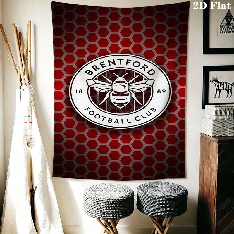 Brentford F.C Wall Hanging Printed Fabric Blanket Decorative Tapestries for Bedroom Living Room Home Decor