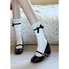Mary Jane Single Shoes Women's Spring and Summer New French Niche Temperament Black Word with Light Mouth Thick Heel High Heels