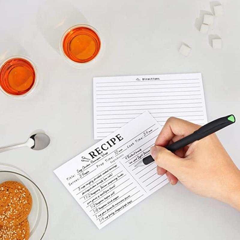 50 шт. Цветные карточки-индексы для рецептов, Двусторонние карточки для рецептов с линиями для свадеб, Девичника, Рождественского подарка для вечеринки